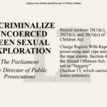 AJD Policy Action 12 - Decriminalize Uncoerced Teen Sexual Exploration