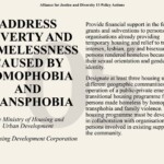 AJD Policy Action 5 - Address Poverty and Homelessness Caused by Homophobia and Transphobia