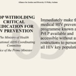 AJD Policy Action 9 - Stop Withholding Critical Medication for HIV Prevention